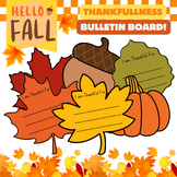 Fall Leaf and Pumpkin Thankful Bulletin Board Craft  November Thanksgiving