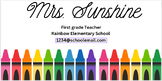 Classic Teacher Email Signature *EDITABLE WITH CANVA*