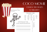 Coco Movie- Character Traits Worksheet