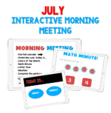 July Interactive Morning Meeting for Distance Learning