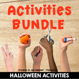 Math and Literacy Letters Numbers Shapes CENTER Activities BUNDLE Halloween