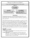 Managing Strong Feelings with Belly Breathing Lesson Plan