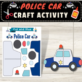 Create Your Own Police Car Craft: Fun Transportation Activity for Toddlers