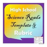 High School Science Template & Rubric for Summarizing Scientific Papers