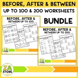 Spring Before, After & Between Numbers (Up to 100 & 200) Â¨C Fun Worksheets Bundle