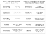 "Lunch Money" Vocabulary Concentration/Memory Game