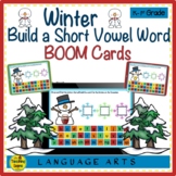Winter Build a Word with Short Vowels Digital BOOM Cards