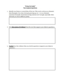 "A Rose for Emily" Theme Questions (Can be used with any text)