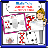 Math Mats ADDITION Facts with a DECK OF CARDS