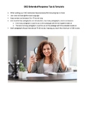 GED Extended Response Template & Guide
