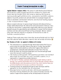 Introduction to ABA