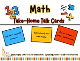 Math | Take-Home Talk Cards | Let's Talk Learning