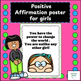 Positive Affirmation sign for girls