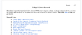 College and Career Research