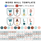 Word Wall Template - Christmas Pastel Theme | Editable