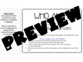 Who Am I? Digital Back to School Activity