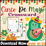 Cinco De Mayo Activities - Crossword Puzzles 3rd Grade - Cinco De Mayo Craft