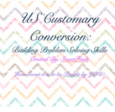 US Customary Conversions Word Problems 4th Grade