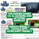 The Hunger Games: Ch. 16-20 Notes and Activities BUNDLE