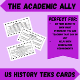 11th Grade US History Unit 8 Vietnam & The 1960s TEKS Cards