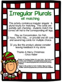 Irregular Plural Matching Cards for Language Therapy and Intervention