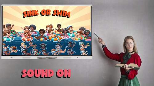 37 SINK or SWIM Games BUNDLE -Gr 6 No Prep Review Activity- Life Science