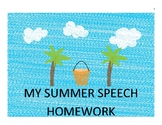 SUMMER ARTICULATION CALENDAR /K/